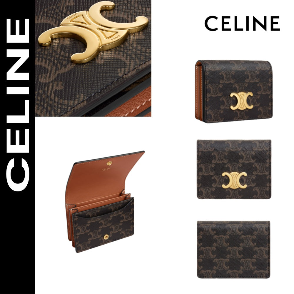 【セリーヌ】女性 人気 トリオンフ コンパクト ウォレット