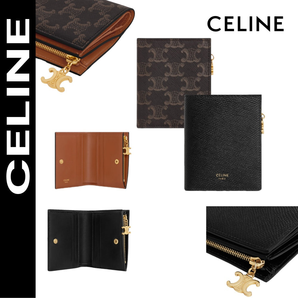 【セリーヌ】女性 人気 トリオンフ コンパクト ウォレット