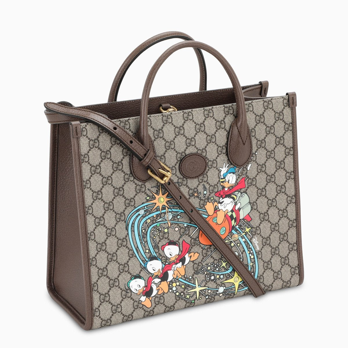 【グッチ 】累積売上総額第1位★ドナルドダックトート★コラボ 限定品