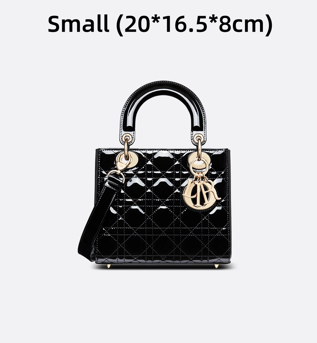 【ディオール】新作カラー★ パテントカーフスキン スモールバッグ-全4色