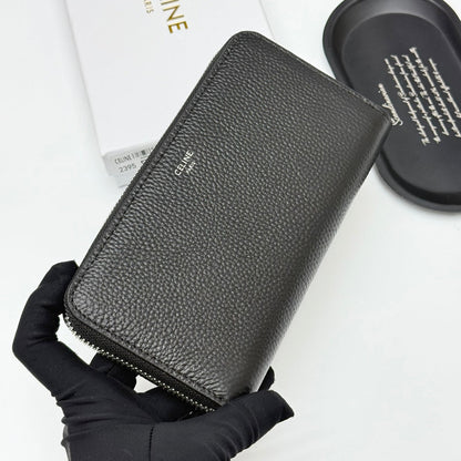 【セリーヌ】新作★ラージ ジップウォレット / グレインドカーフスキン3色